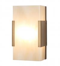 Meyda White 237807 - 5&#34; Wide Quadrato Vicio Wall Sconce