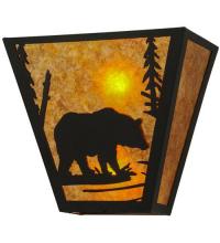 Meyda White 23939 - 13&#34; Wide Bear Creek Wall Sconce