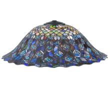 Meyda White 23950 - 24&#34;W Tiffany Peacock Feather Shade