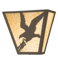 Meyda White 23952 - 13&#34;W Strike of the Eagle Wall Sconce