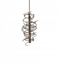 Meyda White 240052 - 21&#34; Wide Cyclone 12 Light Chandelier