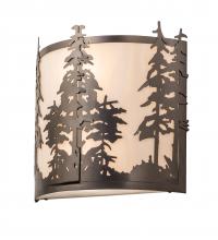 Meyda White 240270 - 12&#34; Wide Tall Pines Wall Sconce