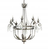 Meyda White 241448 - 40&#34; Wide Antonia 8 Light Chandelier