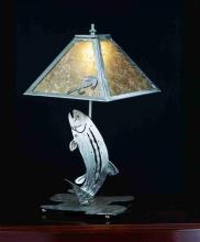 Meyda White 24231 - 21&#34; High Leaping Trout Table Lamp