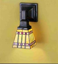 Meyda White 24274 - 5&#34;W Mission Mahogany Bronze 1 LT Wall Sconce Hardware