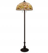 Meyda White 242797 - 60&#34; High Tiffany Turning Leaf Floor Lamp