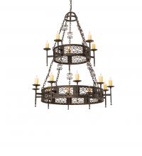 Meyda White 242818 - 48&#34; Wide Toscano 15 Light Two Tier Chandelier