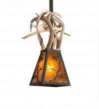 Meyda White 243214 - 17&#34; Wide Whispering Pines Antler Pendant