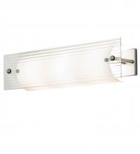 Meyda White 243473 - 24&#34; Wide Quadrato Fluted Vanity Light