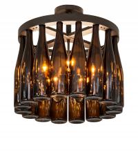 Meyda White 243695 - 19&#34; Wide Tuscan Vineyard 16 Wine Bottle Chandelier