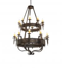 Meyda White 243889 - 48&#34; Wide Costello 20 Light Two Tier Chandelier