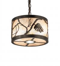 Meyda White 244174 - 10&#34; Wide Whispering Pines Inverted Pendant