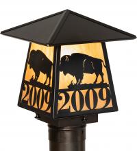 Meyda White 244369 - 8&#34; Square Personalized Buffalo Post Mount