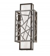 Meyda White 244697 - 8&#34; Wide Quadrato Rich Umador Wall Sconce