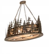 Meyda White 246791 - 48&#34; Long Tall Pines Oblong Inverted Pendant