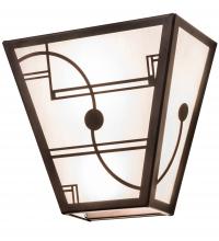 Meyda White 247068 - 13&#34; Wide Revival Deco Wall Sconce