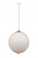 Meyda White 247467 - 24&#34; Wide Malla Pelota Pendant