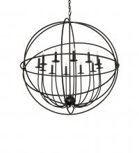 Meyda White 247640 - 42&#34; Wide Atom Enerjisi 12 Light Chandelier