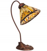 Meyda White 247794 - 18&#34; High Nuevo Mission Desk Lamp