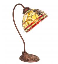 Meyda White 247825 - 18&#34; High Pinecone Desk Lamp