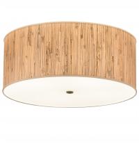 Meyda White 248665 - 26&#34; Wide Cilindro Textrene Pendant