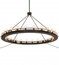 Meyda White 249013 - 72&#34; Wide Barbury 24 Light Chandelier