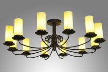 Meyda White 249649 - 54&#34; Wide Atria 12 Light Chandelier