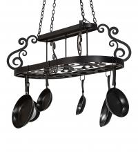 Meyda White 250739 - 48&#34; Long Neo Pot Rack