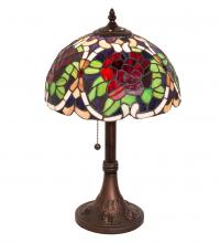 Meyda White 251062 - 17" High Renaissance Rose Accent Lamp