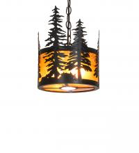 Meyda White 251324 - 10&#34; Wide Tall Pines Pendant