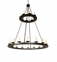 Meyda White 251559 - 60&#34; Wide Loxley 24 Light Two Tier Chandelier