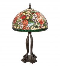 Meyda White 252596 - 33&#34; High Romance Rose Table Lamp