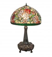 Meyda White 252829 - 31&#34; High Romance Rose Table Lamp