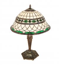 Meyda White 253629 - 23&#34; High Tiffany Roman Table Lamp