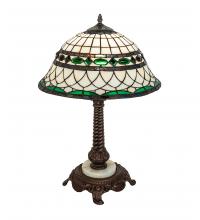 Meyda White 253640 - 23&#34; High Tiffany Roman Table Lamp