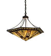 Meyda White 253867 - 27&#34; Wide Sonoma Inverted Pendant