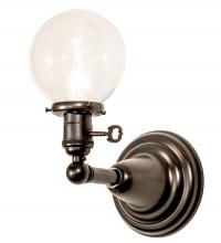 Meyda White 253879 - 5&#34; Wide Revival Globe Sconce