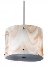 Meyda White 254299 - 19.5&#34; Wide Metro Cognac Swirl Pendant