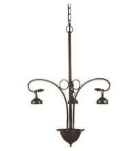 Meyda White 25888 - 24&#34;W Mahogany Bronze 3 LT Chandelier Hardware