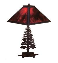 Meyda White 26724 - 21&#34;H Tall Pines Table Lamp