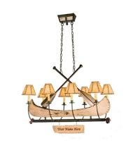 Meyda White 26965 - 48&#34;L Personalized Canoe 8 LT Chandelier