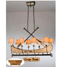 Meyda White 26977 - 48&#34;L Personalized Canoe 8 LT Chandelier