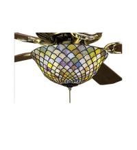 Meyda White 27451 - 12&#34;W Fishscale Fan Light Fixture