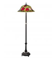 Meyda White 27821 - 62" High Tiffany Rosebush Floor Lamp