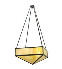 Meyda White 28673 - 30&#34;Sq Mission Prime Inverted Pendant