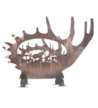 Meyda White 29076 - 24"W Moose Antler Log Holder