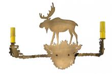 Meyda White 29550 - 22"W Moose 2 LT Vanity Light