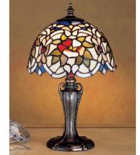 Meyda White 30313 - 13&#34; High Renaissance Rose Mini Lamp