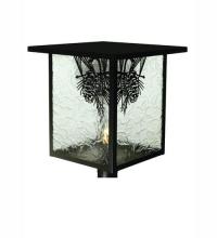 Meyda White 30388 - 16&#34; Square Hyde Park Winter Pine Post Mount