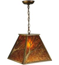 Meyda White 30941 - 13&#34;Sq Branches Pendant